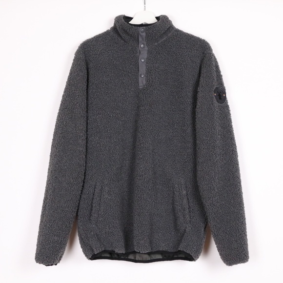 Dutch Bros Half Snap Sherpa Pullover - Picture 1 of 7